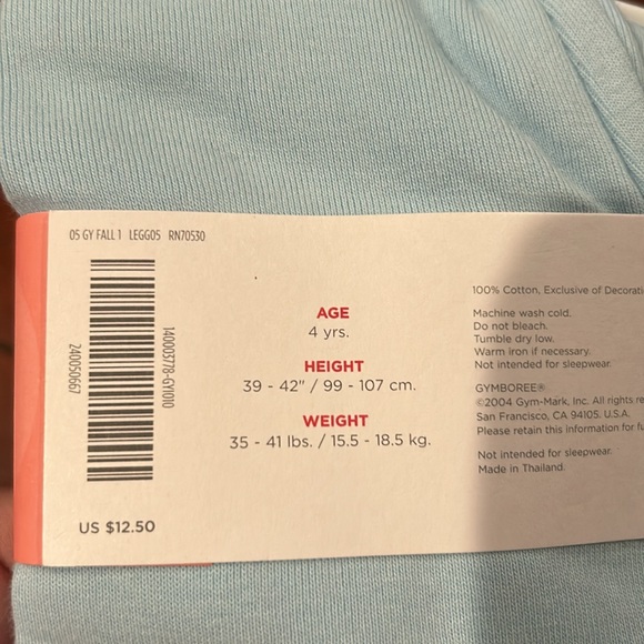 NWT Gymboree Blue lettuce edge Legging Fall 2005 Chelsea Girl or My Best Friend? - Picture 7 of 8